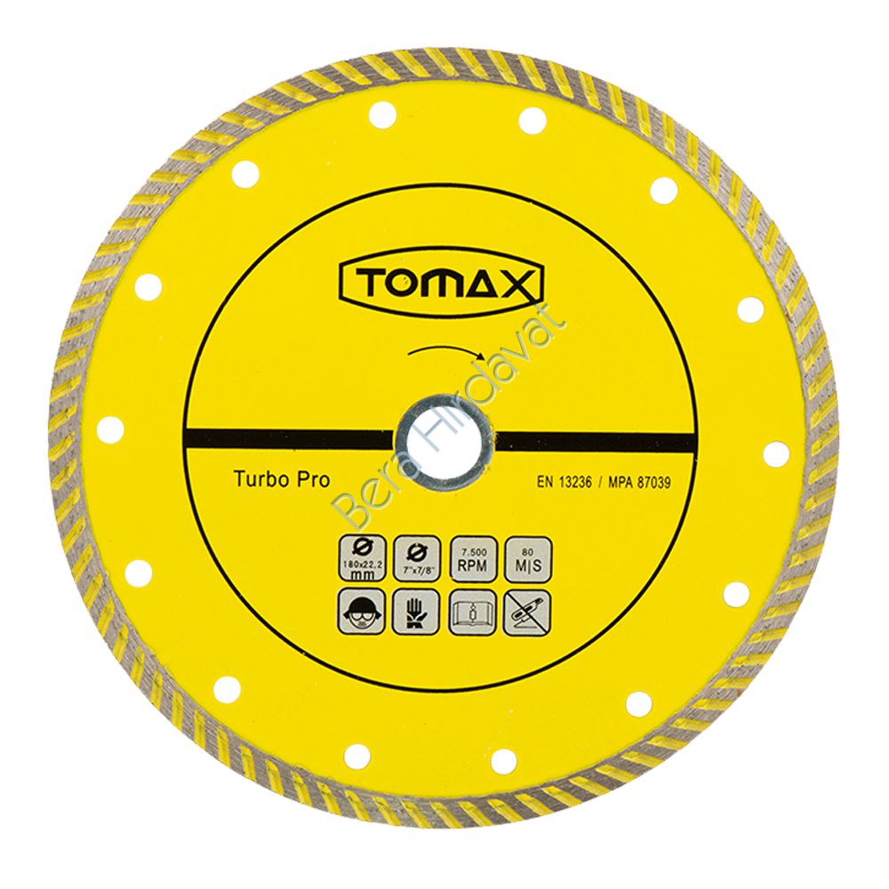 Tomax Turbo Elmas Mermer-Granit Kesici 180*2,2*22